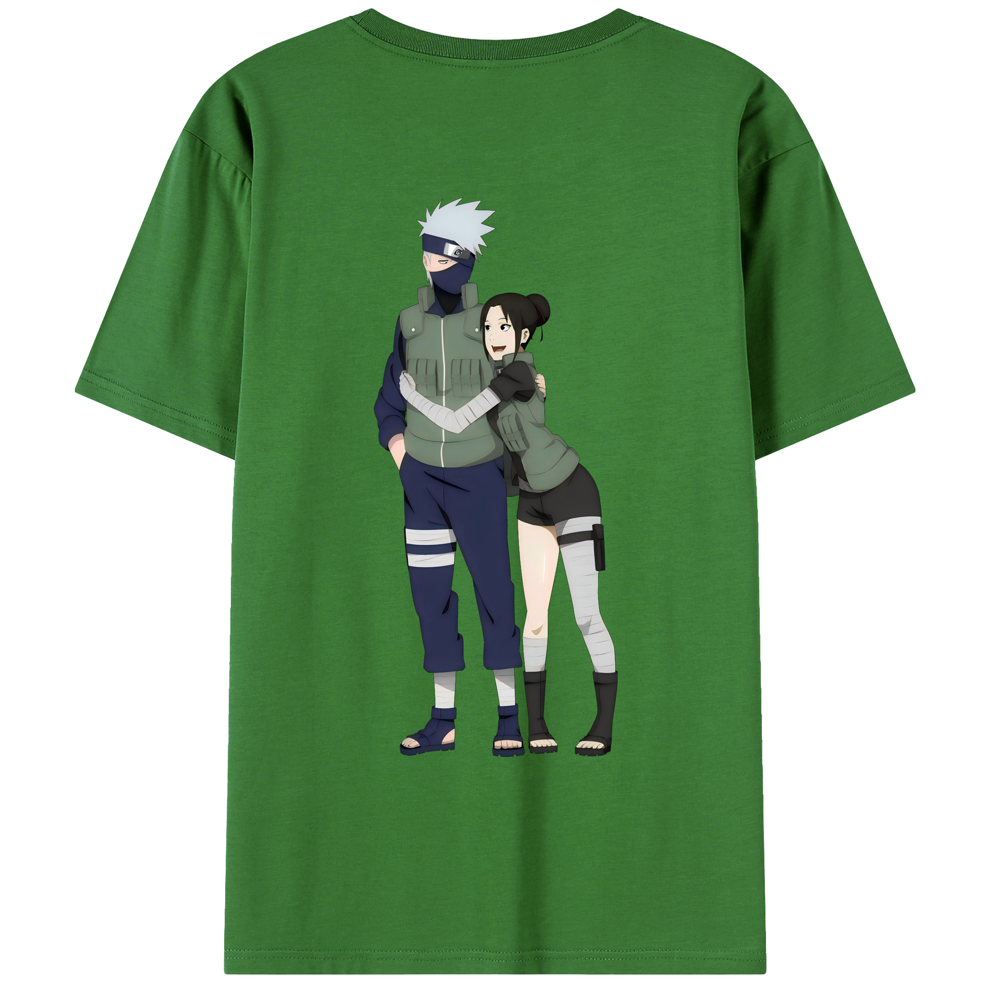 （画像用） NARUTO -ナルト- はたけ カカシ Hatake Kakashi レディース半袖Tシャツ(バックプリント)